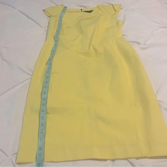 Roland Mouret Yellow Dress 12 - Picture 5 of 6